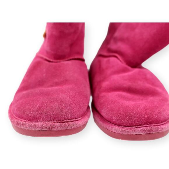 Bearpaw Pink Shearling Leather Womens Winter Boots 7 - Picture 5 of 13